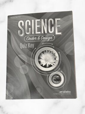 Abeka NWOT Science Order & Design 7th Grade Quiz Key Booklet